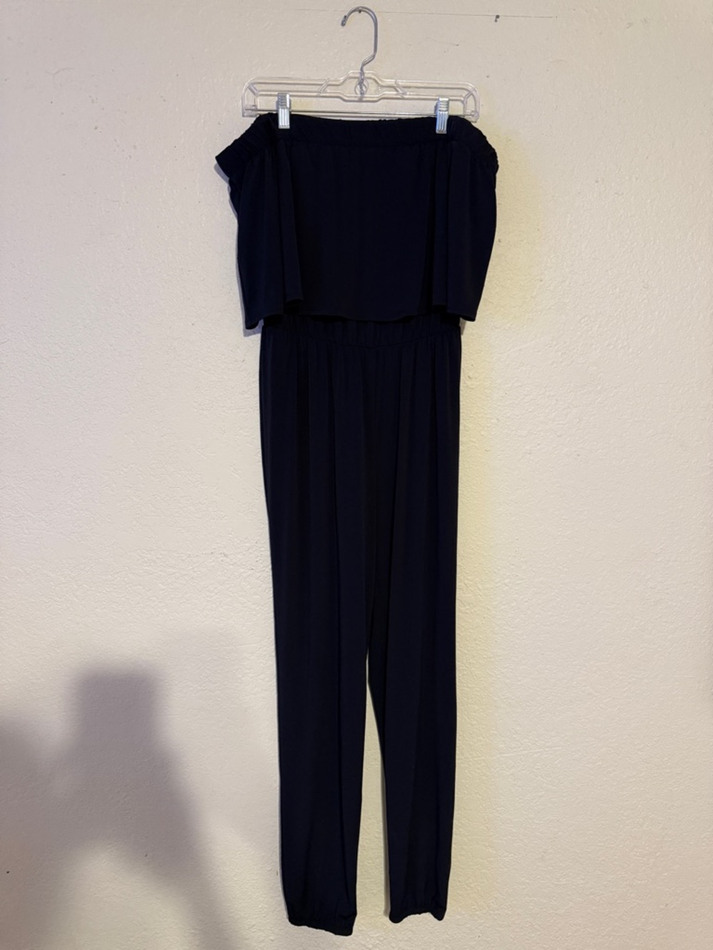 Charming Charlie Brand Off-Shoulder Black Jumpsuit
